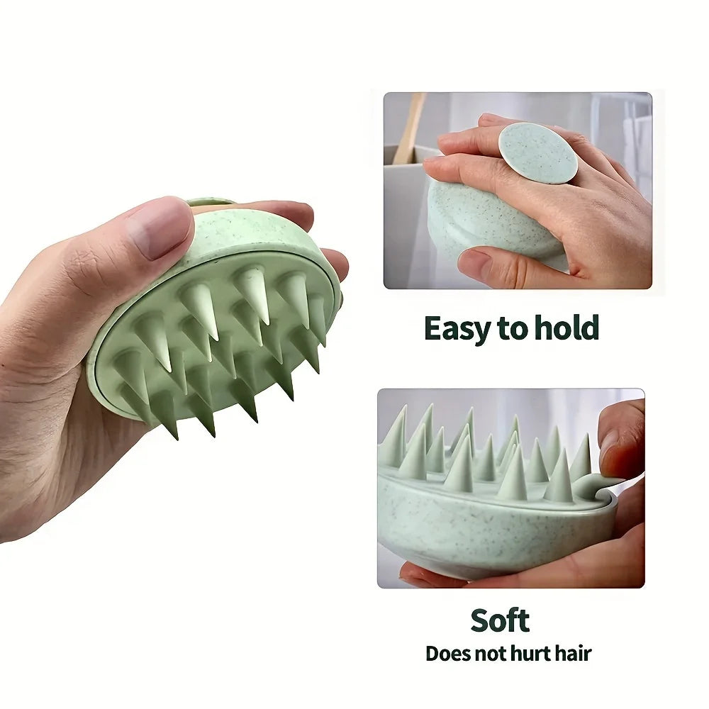2-in-1 Silikon Shampoo- & Massagebürste – Tiefenreinigung der Kopfhaut für Gesundes und Glänzendes Haar